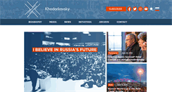Desktop Screenshot of khodorkovsky.com