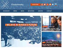 Tablet Screenshot of khodorkovsky.com